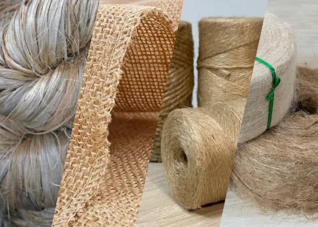 Cut jute fiber lengths